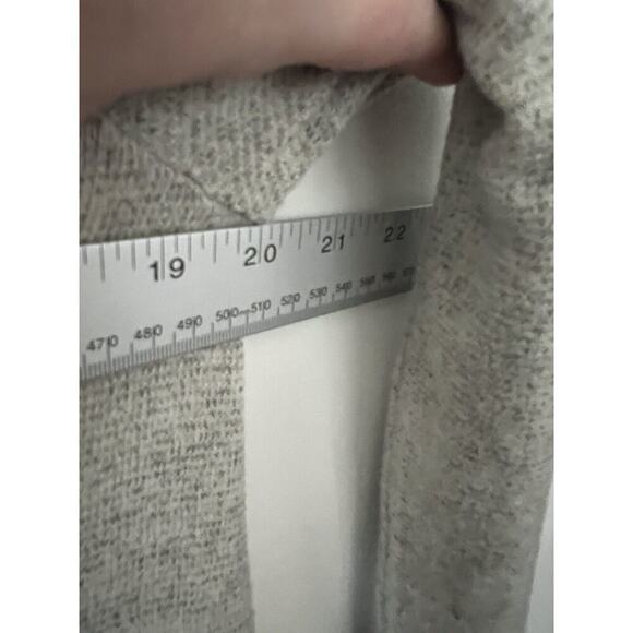 Moth Anthropologie Sweater Dress Medium Gray Midi Knit Lagenlook Asymmetric Hem - Picture 7 of 14